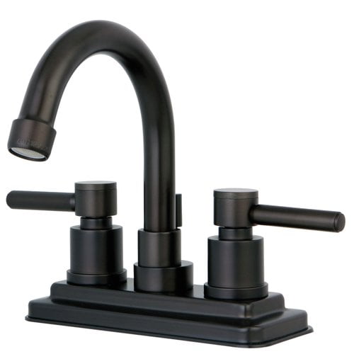 Oil Rubbed Bronze Centerset Bathroom Faucet with Matching Pop-up Drain Oil Rubbed Bronze Centerset Bathroom Faucet with Matching Pop-up Drain